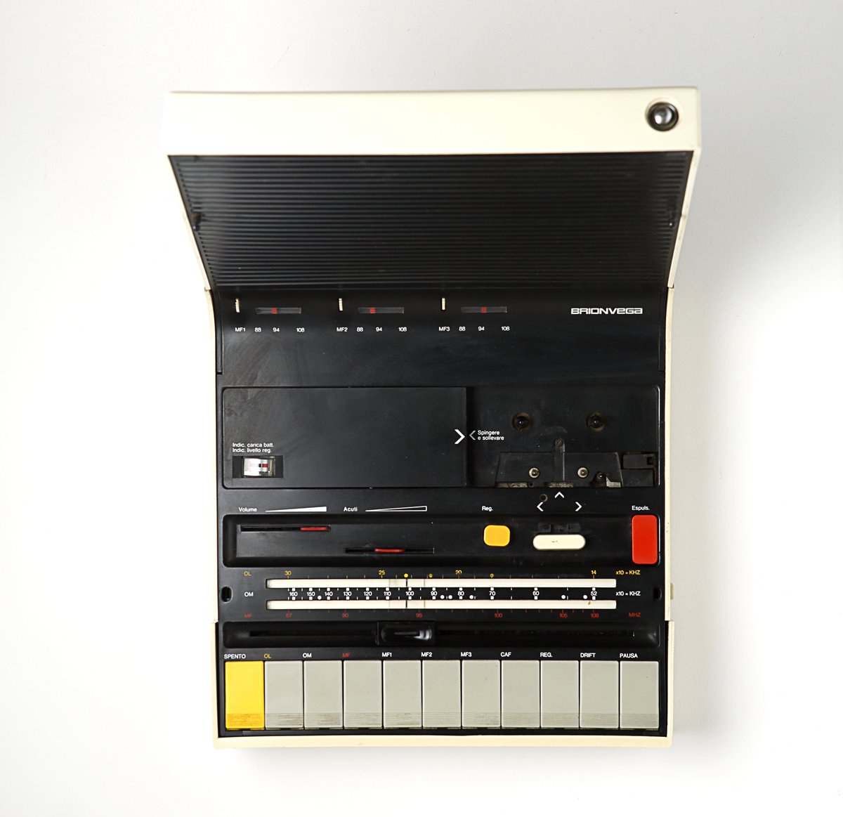 designkaz's tweet image. Sound Book, Tape Recorder  with Radio
,Brionvega, 1971, by Richard Sapper with Marco Zanuso #RichardSapper  sapparten.studio.site