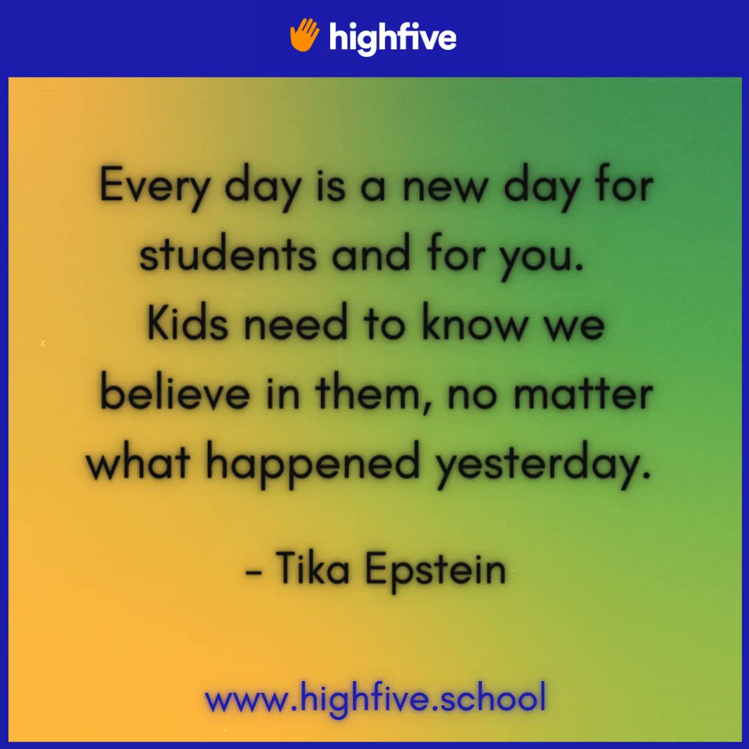 HighFiveK12's tweet photo. Today = Fresh Start 🪟
#highfive #disciplinereimagined #classroomculture #classroomculturerestored #equityfocused #restorativepractices #appliedneuroscience #traumainformed #futureofworkskills #classroomtechnology #edtech #classroommanagement #behaviormanagement https://t.co/uHvb4E2Sa3