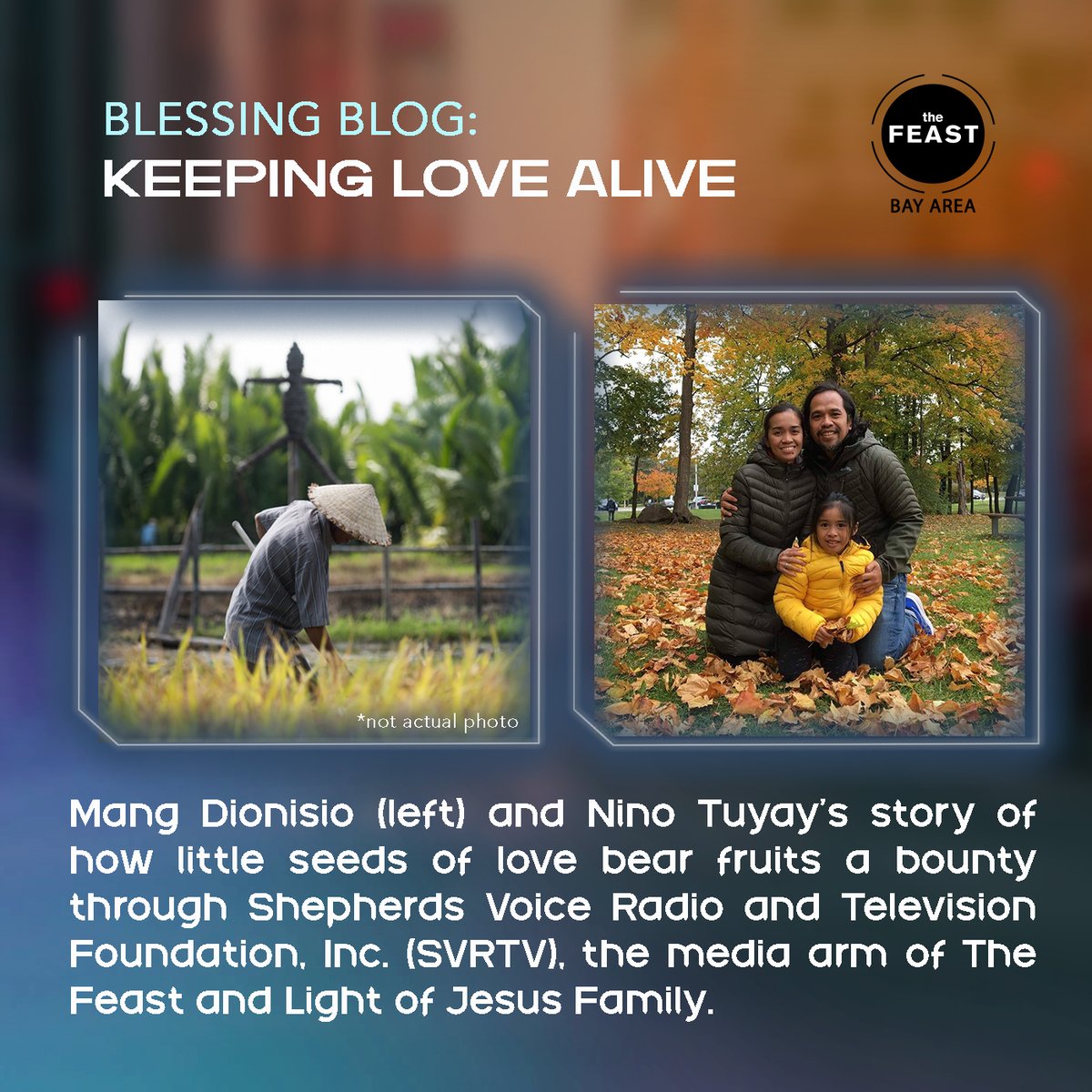 READ: Mang Dionisio and Nino Tuyay’s story that tells how the smallest acts of love, when done wholeheartedly, can bear fruits a bounty at the latest #TheFeastBayAreaBulletin: rb.gy/1ii9qd