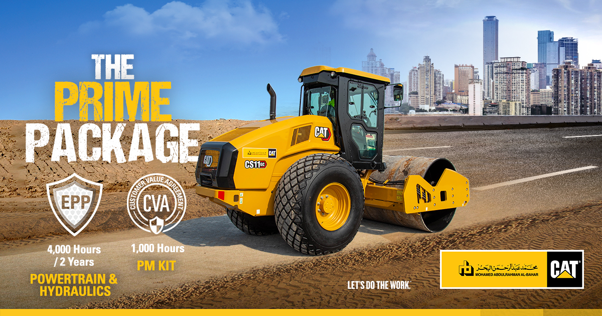 AlBahar_Cat's tweet photo. The Prime Package - Check out our latest offers in paving machines with FREE CVA and EPP!
#AlBaharCat #LetsDoTheWork #NewOffers https://t.co/RbqW3jiUsg