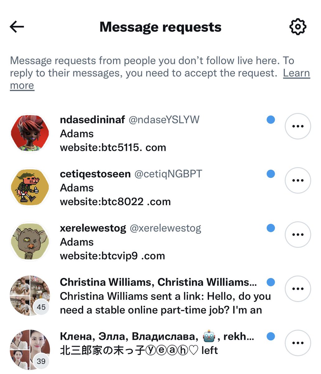 mollykunst's tweet photo. Not to mention that this is the same social media app that my direct messages looking like this ever since he who shall not be named purchased it… https://t.co/U39HDCffVd