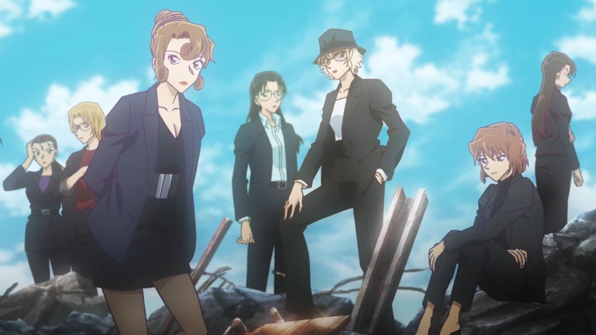 hi31dec's tweet image. ED โคนันตัวใหม่ทำเอาช็อคมาก ไม่เคยคิดไม่เคยฝันว่าจะได้เห็นตัวละครผู้หญิงในโคนันแบบครบองค์ประชุม ฟีลอเวนเจอร์หญิงสุด ๆ คือขนลุกมากว่าโคนันสามารถมีสิ่งนี้ให้ได้ยังไง ED ที่เต็มไปด้วยซีนของตัวละครหญิงอะ 😭🫶🏻 ใครเป็นคนคิดสตอรี่บอร์ดพูดออกมาเดี๋ยวนี้