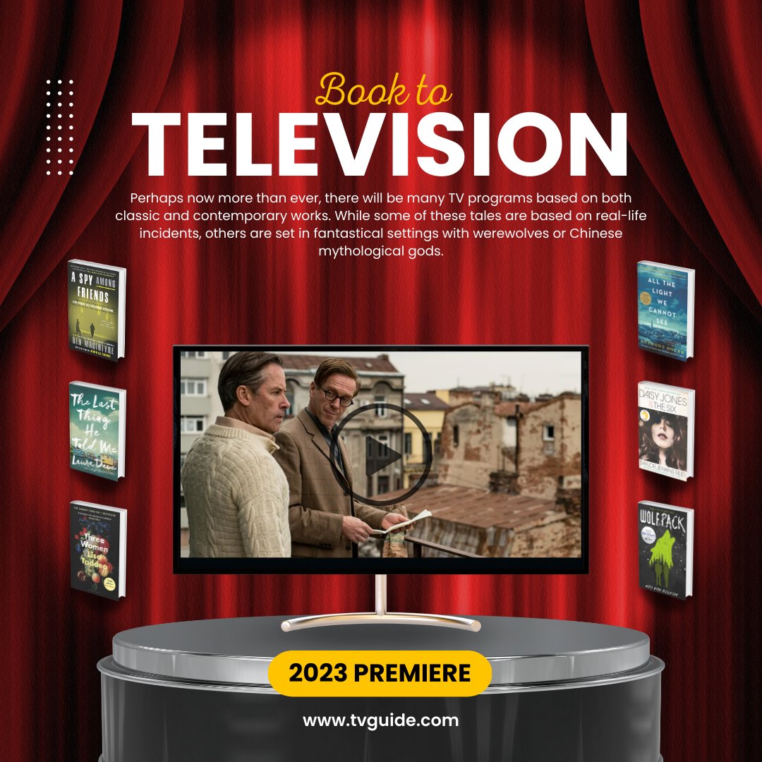 the_book_jar's tweet image. Book-to-Television, adaptations of famous books into TV Series this year, 2023.
Read more bit.ly/3lEvkYu
#BooktoTVAdaptations #BookAdaptations #Premiere2023 #PublishingNews