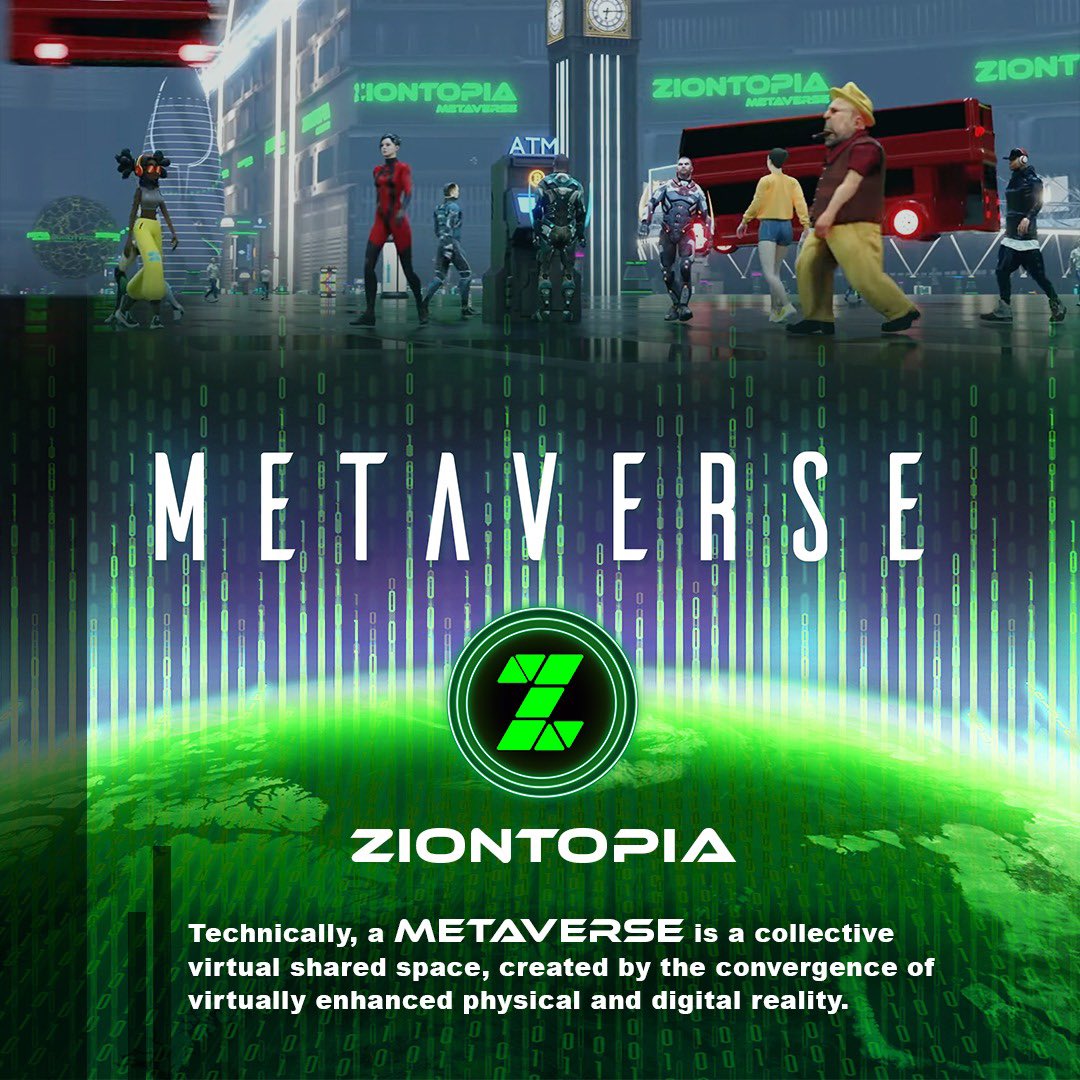 carlingen1's tweet photo. Technically, a โMetaverseโ is a collective virtual shared space, created by the convergence of virtually enhanced physical and digital reality.
.
.
.
#ziontopia #virtual #reality #metaverse https://t.co/BoOuhmq9ck