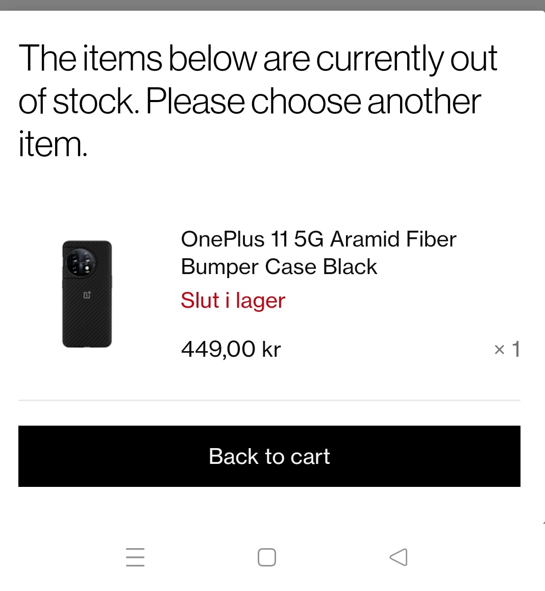 Iamkhush's tweet photo. @OnePlus_SE it seems that both the bumper cases are out of stock in Sweden. When can I expect them to be available again? https://t.co/V0unctQyrD