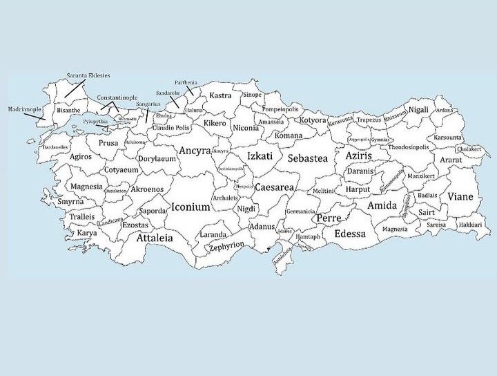 Bazı şehirlerin Roma dönemi isimleri
