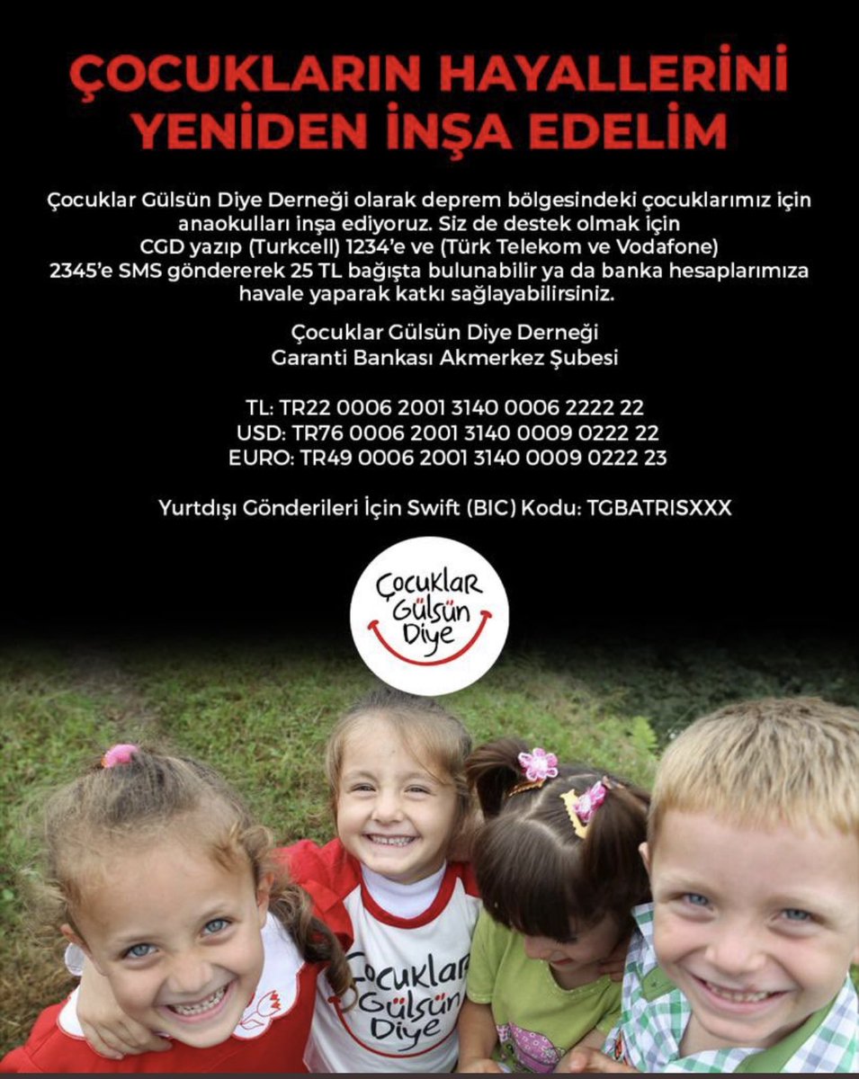 📌Çocuklarımız geleceğimiz, değerlimiz… Biz onların kimsesi olalım. Yerleri okullar, yuvalar, güvenli eller olmalı, karanlık zihniyetin kucağı değil!..

<a href="/CocuklarGulsun/">Çocuklar Gülsün Diye Derneği</a>