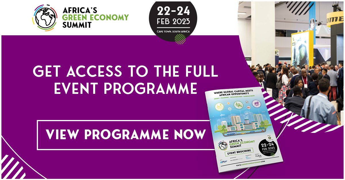 With 200+ delegates, 28 #greenproject pitches & 70+ investors, we are the #green event to attend in 2023! 
 
Need more info? Download the brochure today: eu1.hubs.ly/H02Sy050

We are a proud event partner of @efestcapetown!

#AfricaNetZero #Circulareconomy #Greentransport #EVs