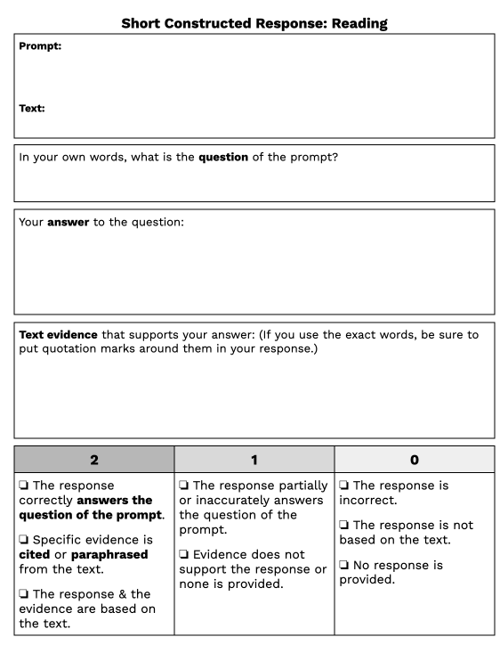 #STAARredesign Added a simple Reading SCR guide for teachers. smore.com/gtm6k