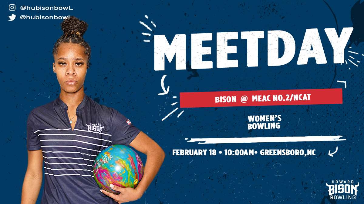 HUBisonSports's tweet photo. 🎳 | @hubisonbowl works to get back in the winner's circle at @MEACSports final meet of the season!
#BleedBlue https://t.co/kYdospLxHo