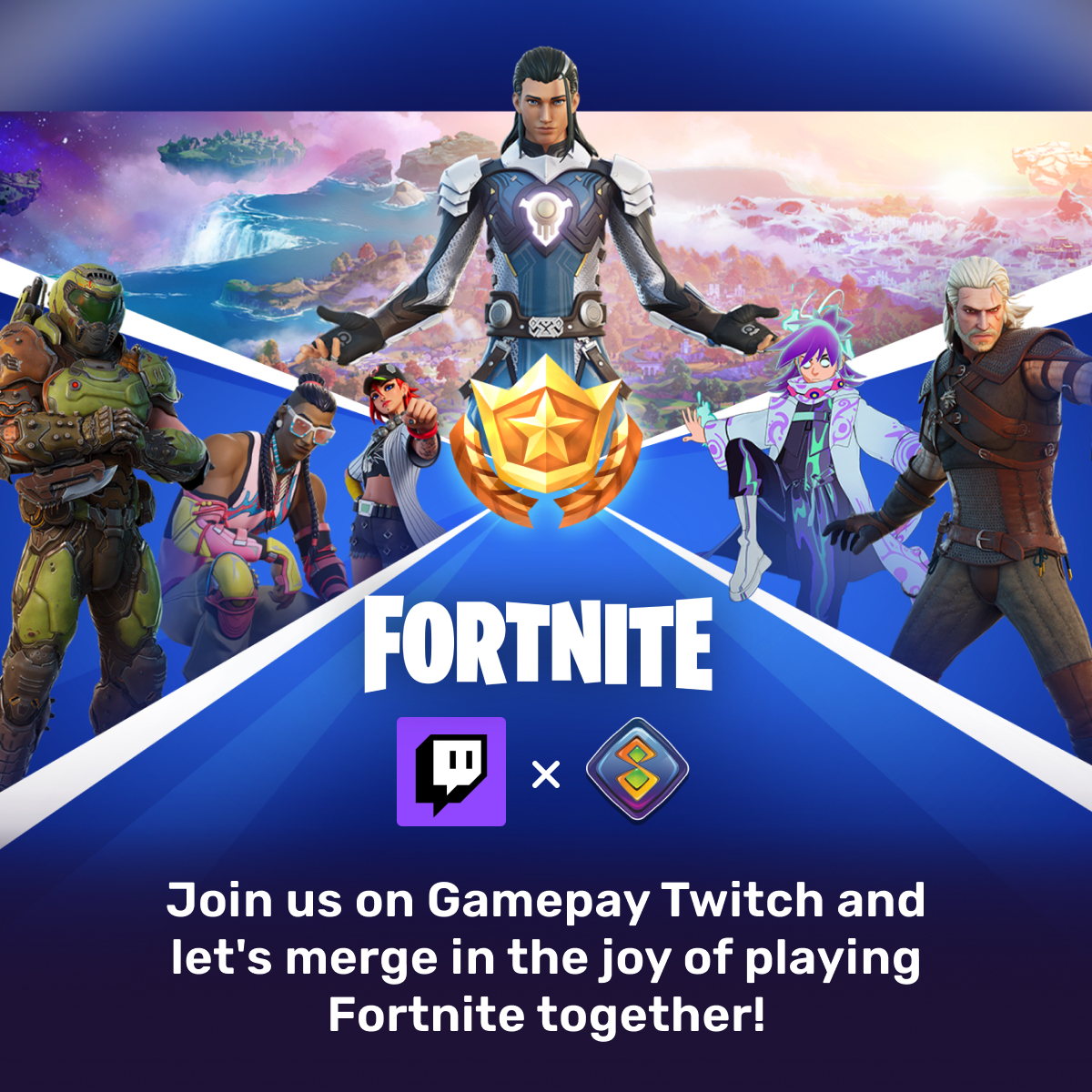 Fortnite! With 100 players on a remote island, you must compete to be the last one standing. Fortnite is packed with action, unique weapons, and building mechanics to keep you hooked for hours. 
Join us on Gamepay Twitch, and let's merge in the joy of playing Fortnite together!