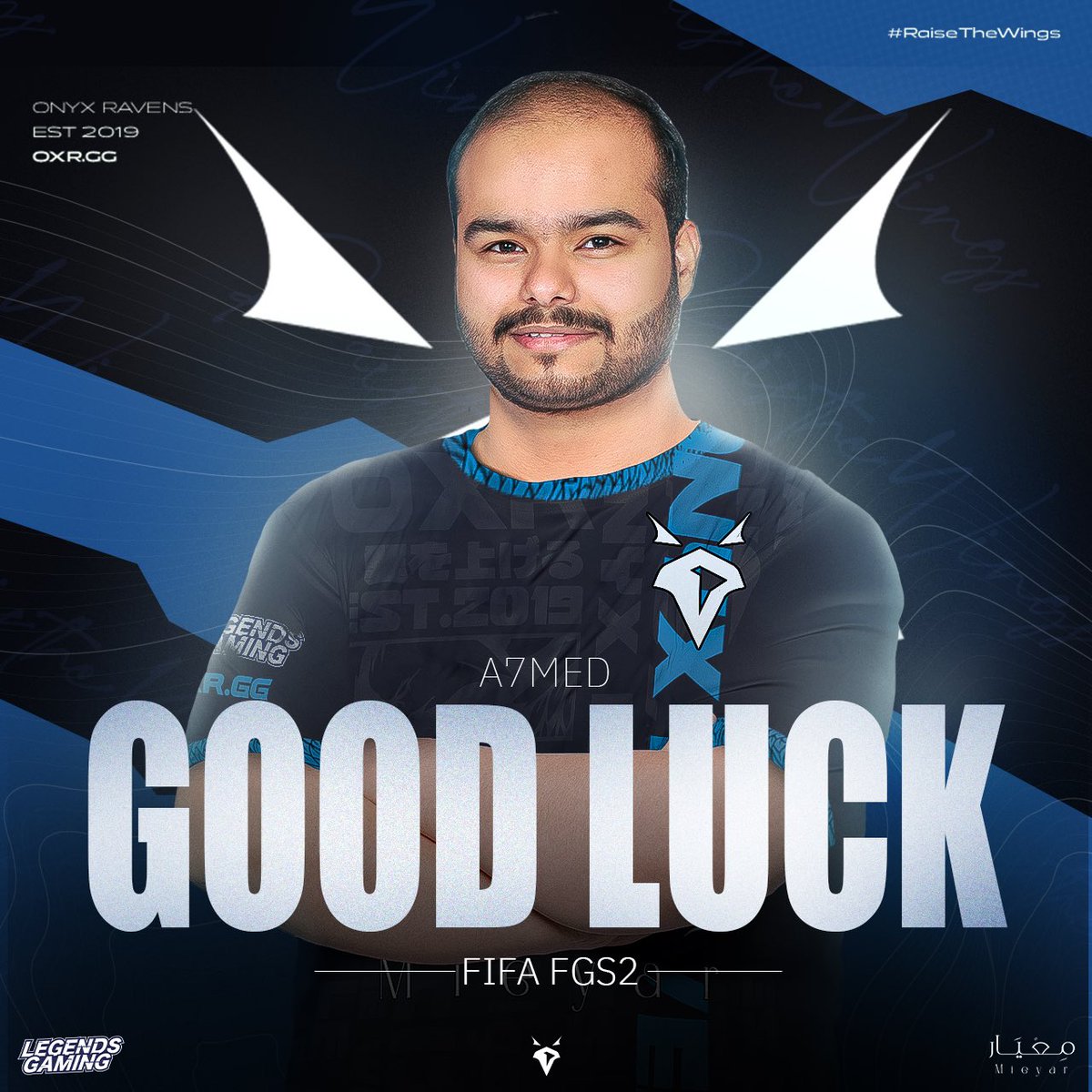 OXReSports's tweet photo. 𝗙𝗚𝗦 𝟮𝟯 𝗤𝘂𝗮𝗹𝗶𝗳𝗶𝗲𝗿 𝟮 🏆
يشارك بطلنا أحمد في تصفيات الشرق الأوسط الثانية
بالتوفيق يا بطل كلنا ثقة فيك 💙🫡
#RaiseTheWings
#FIFA #FGS2 https://t.co/rnghM1mS2C