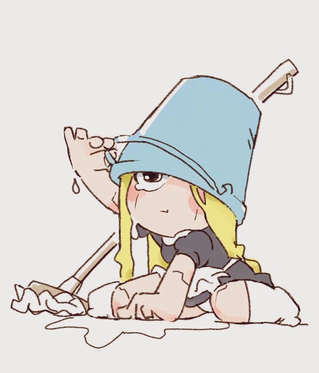 「#これを見た人はメイドをTLに放流しようよそのメイド絵はエレガントだなぁ 」|しるくれのイラスト