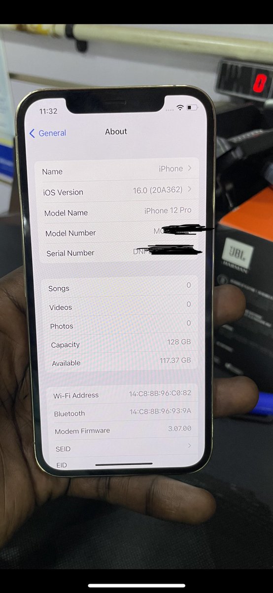 Gagdet Yo 📱💻 (@gajetyo) on Twitter photo iPhone 12 Pro. 128gb
Battery 🔋89%
Good price <a href="/gajetyo/">Gagdet Yo 📱💻 </a>
UGX: 2.2m
☎️ 0759482307 /0776546862 iPhone 12 Pro. 128gb
Battery 🔋89%
Good price <a href="/gajetyo/">Gagdet Yo 📱💻 </a>
UGX: 2.2m
☎️ 0759482307 /0776546862
