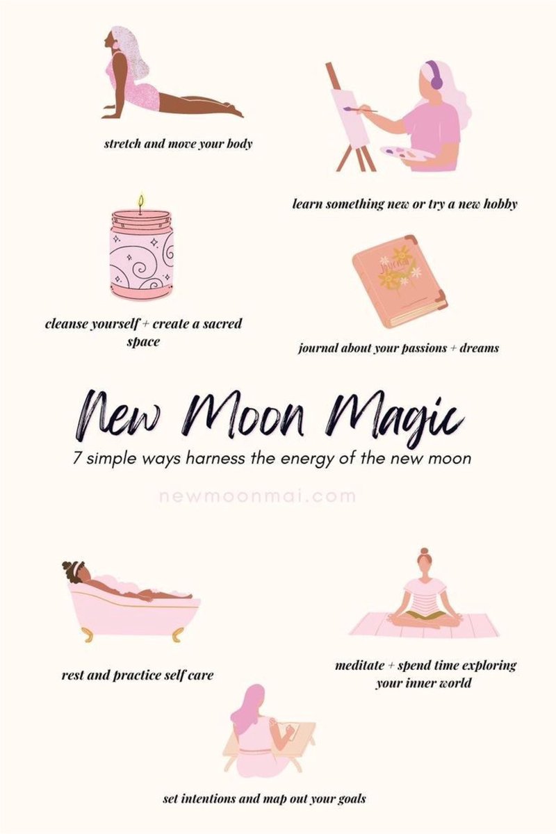 7 simple ways harness the energy of the new moon 
#newmoonmagic