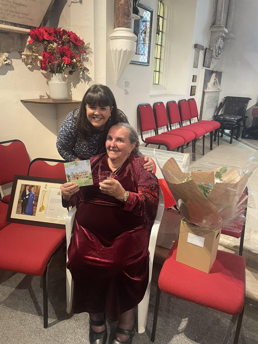 nico_lala's tweet photo. Yesterday I had the joy of attending Rena Stewart’s 100th Birthday.

A German linguist, Stewart worked at @bletchleypark in Hut 3, the German Book Room, 44-45. 

At the end of the war she was posted to Germany as a translator. There, she was tasked with translating Hitler’s will. https://t.co/LFcdckQFVo