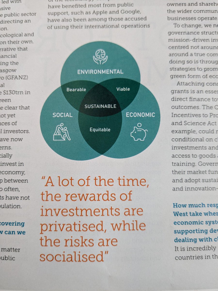 A really important article from Innovation and Public Value Economist  @MazzucatoM calling for governments to show courage, in reshaping capitalism for a common good (rather than market driven profit making), with people.
@iemanet  #missioneconomy #capitalism #MoonshotGuide