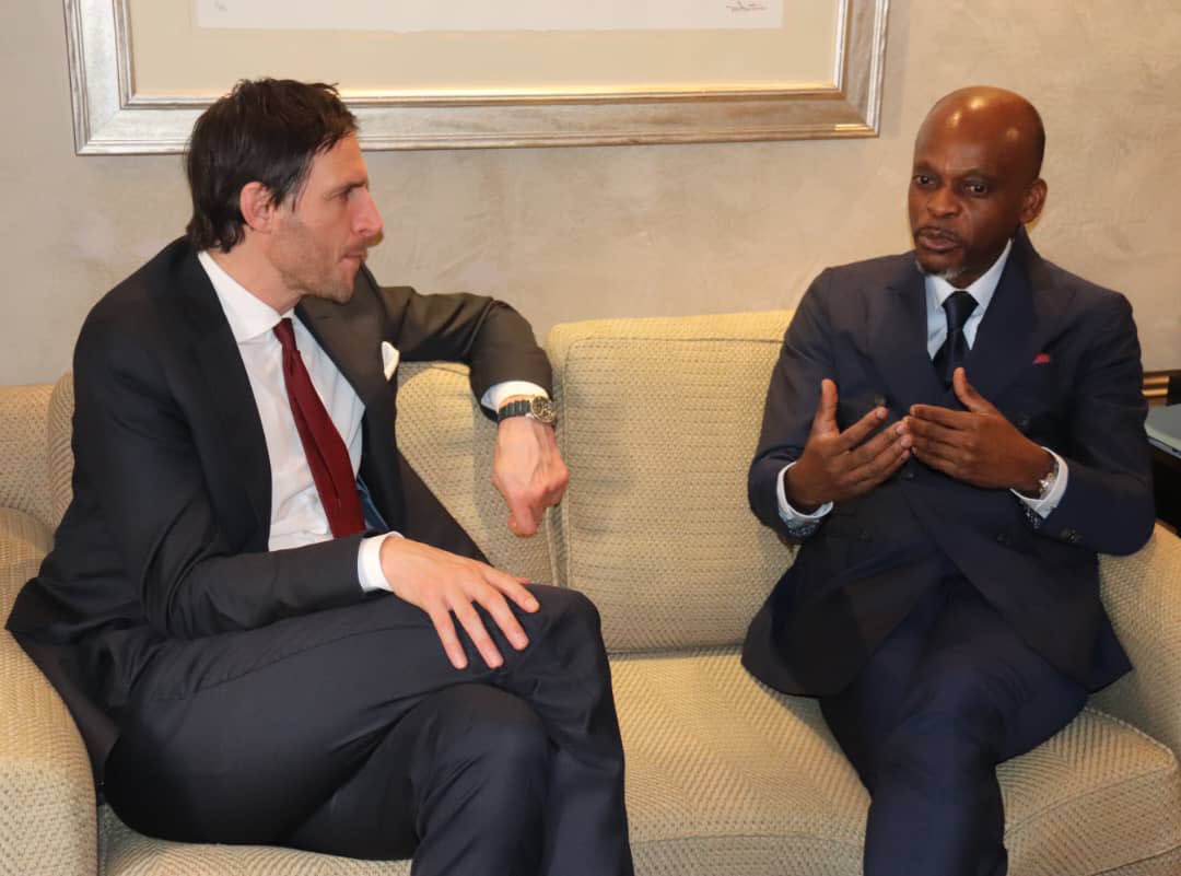 rdussey's tweet photo. Nice exchange of views between my friend Wokpe Hoekstra, Minister of Foreign Affairs of the Kingdom of the Netherlands. Development / peace and security were our focus.@DutchMFA @cdavandaag @MunSecConf @WBHoekstra #Munich #MSC2023 https://t.co/xvSNNFCROV
