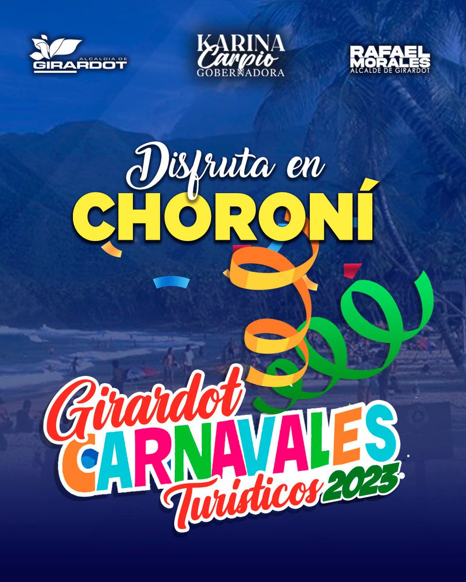 #CogeDato 📣El Carnaval es una de las celebraciones más disfrutadas y populares en Venezuela; disfruta con conciencia y responsabilidad de esta fecha

Y si aún no tienes planes o un destino que visitar, aquí te mostramos uno🏖️🌊

@RafaelMaracay21
#Maracay
#ElEsequivoEsDeVenezuela