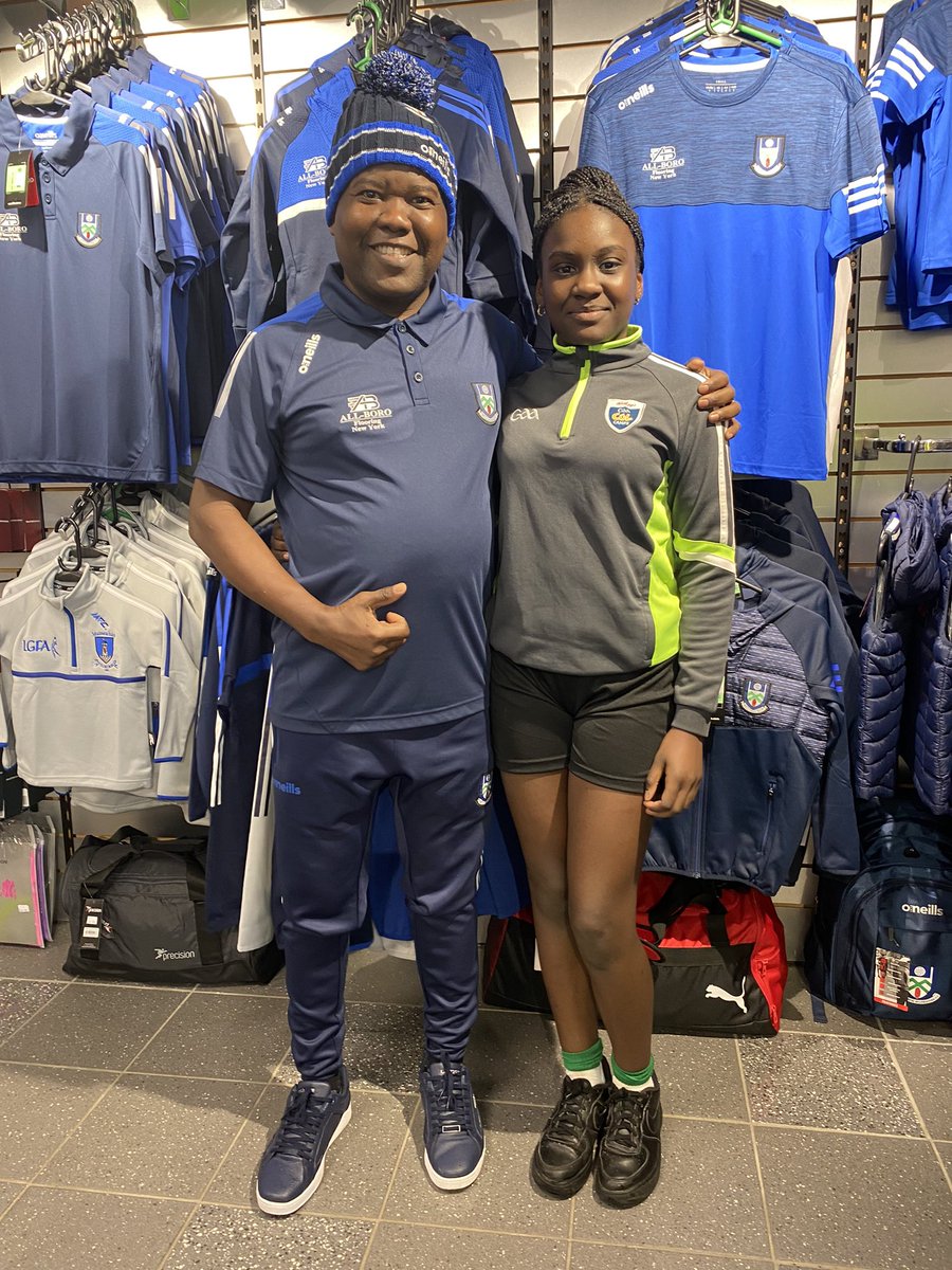 This is Luciano Ferreira Gungo and his daughter Lovegod, they are originally from Angola but Monaghan is now their home😊
They are big Monaghan GAA supporters and Lovegod plays for Monaghan Harps.
If you see them at any of the games be sure to say hello!👍🏻