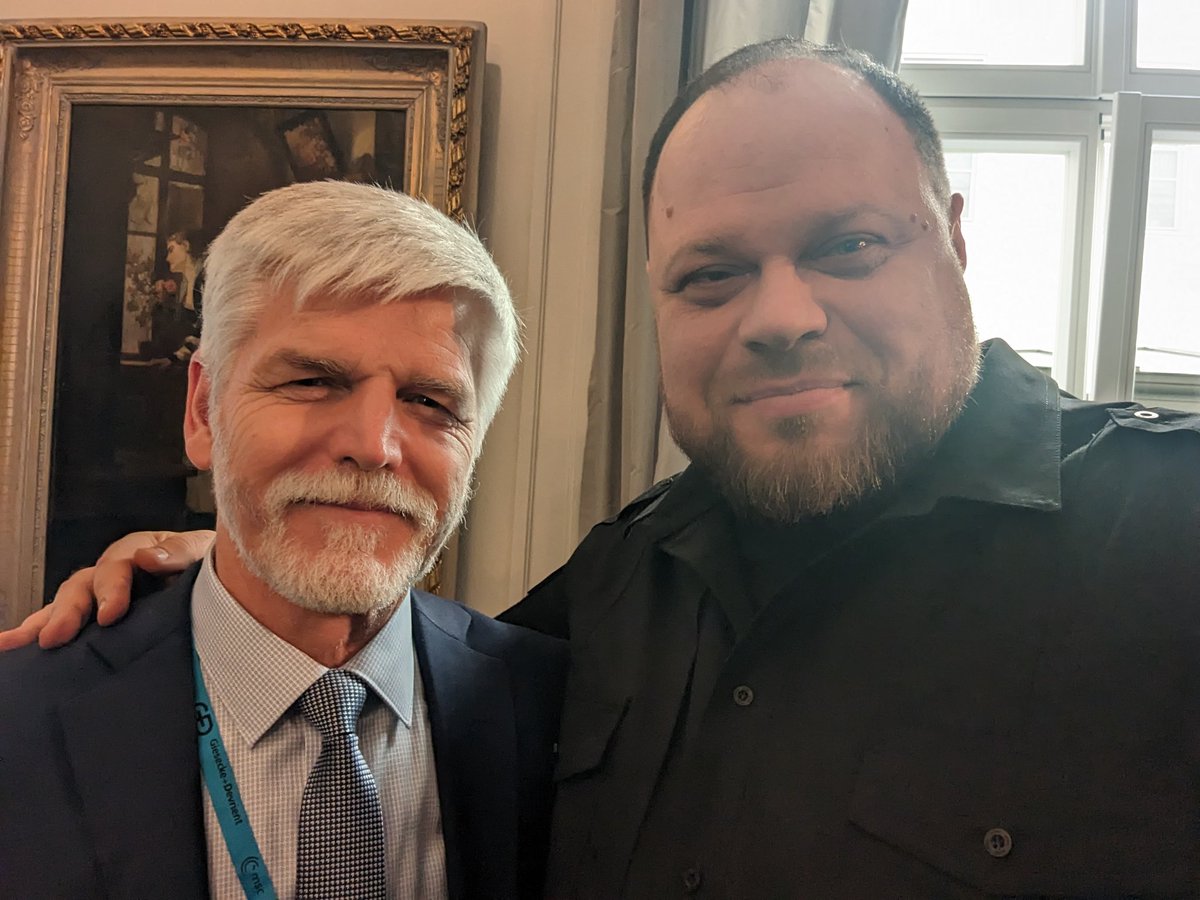 r_stefanchuk's tweet photo. Together with the Big Friend of Ukraine. Thank you, mr. President for support for Ukraine
@general_pavel 
@MunSecConf https://t.co/KFe4QFELi1