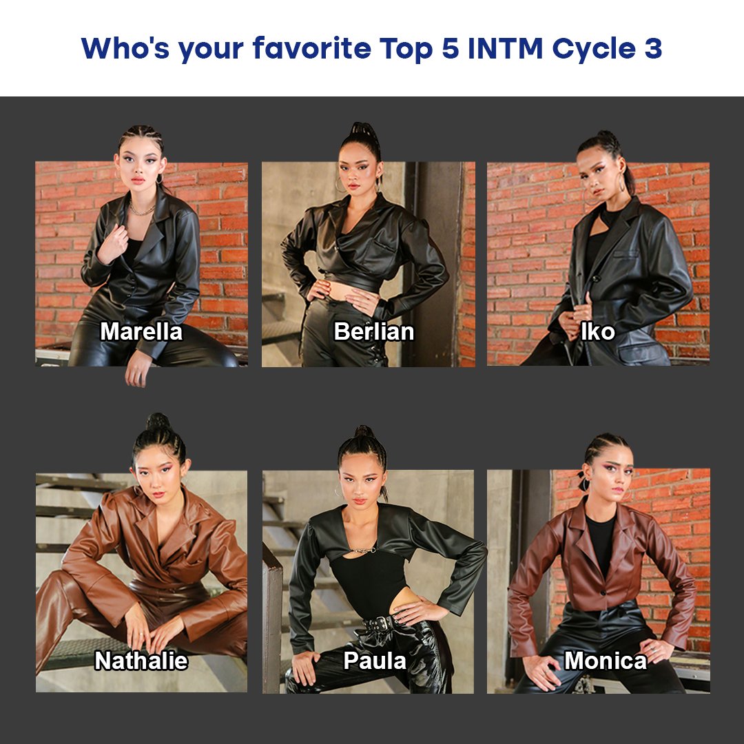 Netverseid's tweet photo. Ketik pilihan kamu di kolom komentar, pake format ini:
TOP 5 INTM CYCLE 3 versi aku:
1.
2.
3.
4.
5.
Kalo udah, besok cari tau gih siapa aja yg berhasil masuk TOP 5. Siapa tau ada jagoan kamu π #INTMxNET #INTMCycle3 #NETVERSE https://t.co/9zYR3qC7eV