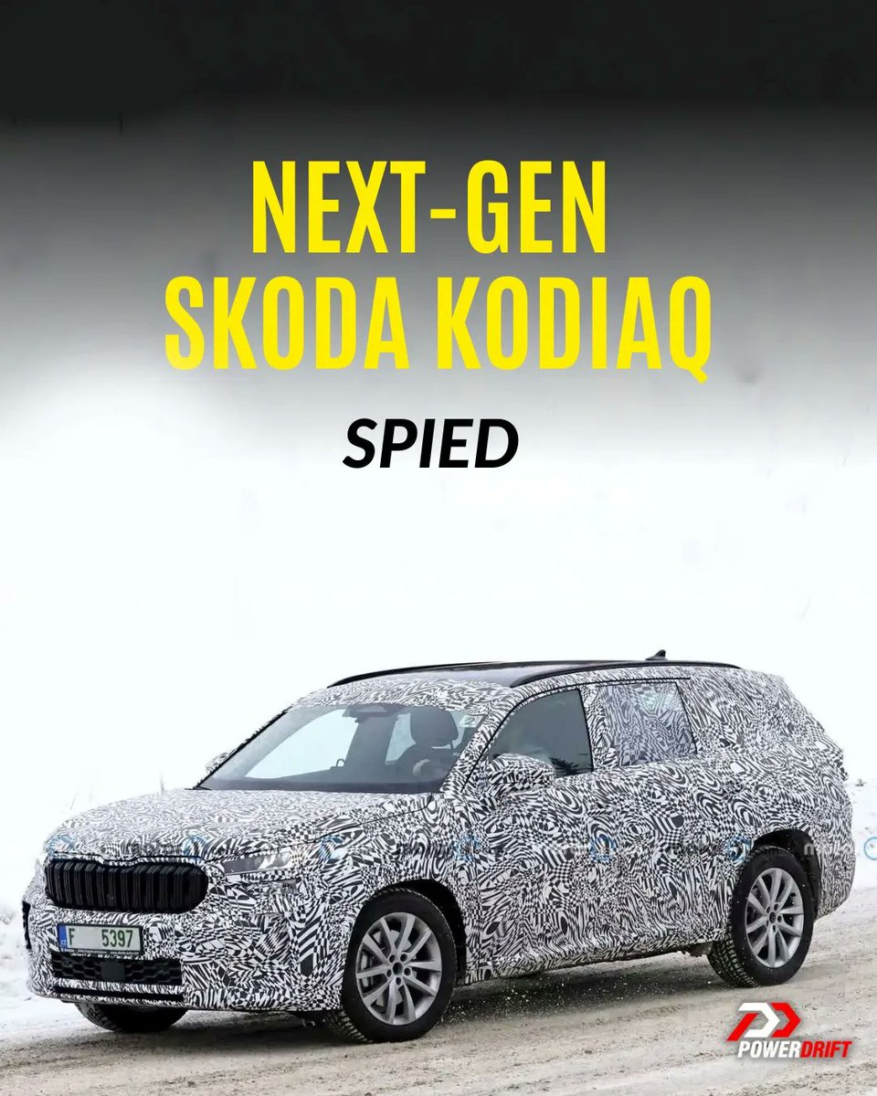 PowerDrift's tweet photo. Sneak peek alert! 🚨 

Feast your eyes on the upcoming Next-Gen Skoda Kodiaq, which will possibly debut this year 👀 

#PDArmy - Can you spot the changes? 

 Stay tuned for more updates! 

PC: Motor1

#NextGenKodiaq #Skoda #NewDesign #Castagram #Spied https://t.co/8fnvxeIA1c