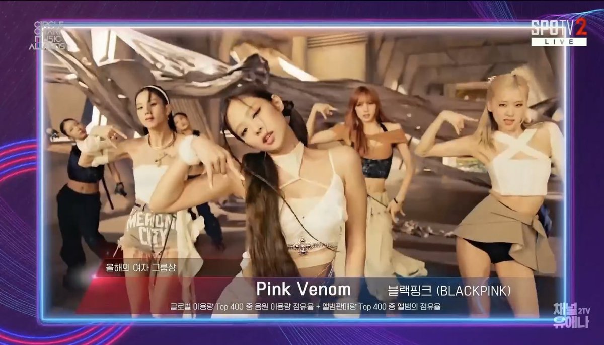 BLACKPINKCNTRAL's tweet photo. Congratulations @BLACKPINK for winning FOUR awards at the Circle Chart Music Awards 2022!✨

• Female Group of the Year
• MuBeat Global Choice Award (Female)
•Artist of the Year - Global Digital (August): Pink Venom
•Artist of the Year - Global Digital (September): Shut Down https://t.co/u6S65FQEfX