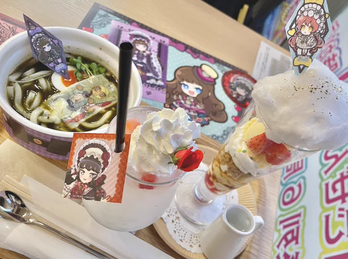 ガァルマゲカフェぎりぎり滑り込んできた最後の最後までこだわりたっぷりのごはんで最高みかんのパフェかわいすぎたAMOカフェのごはん美味しくてかわいくて大好きだったよ〜もう多分来れないからパラ宿にバイバイ…!たくさんの思い出をありがとう…… 
