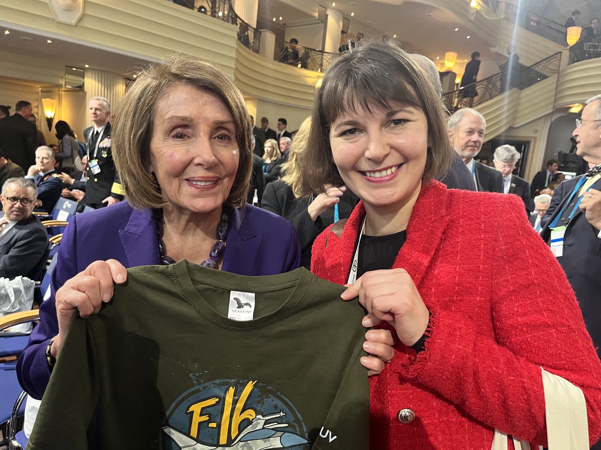 dkaleniuk's tweet photo. Undoubtedly ⁦@SpeakerPelosi⁩ is one of the best friends of Ukraine in the US. Since our meeting back in early April 2022 America changed dramatically its support for Ukraine. I asked Madame Pelosi to join the Congressional F-16 team - she agreed! https://t.co/aoc7F5NpXU