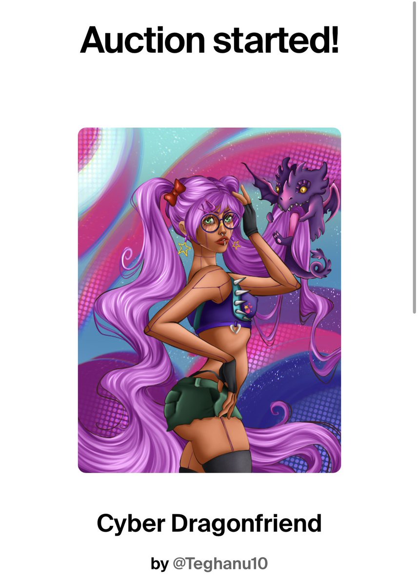 teghanu10's tweet photo. AUCTION STARTED! 💫💜🥹

What happiness! 
Thank you, my friend @bene_bla for this joy, I opened the mail and was incredibly happy! 😍

My cyber girl and her winged friend will find a new home, hooray! 😍💖 
Thank you🥹 https://t.co/ygif00dPMl
