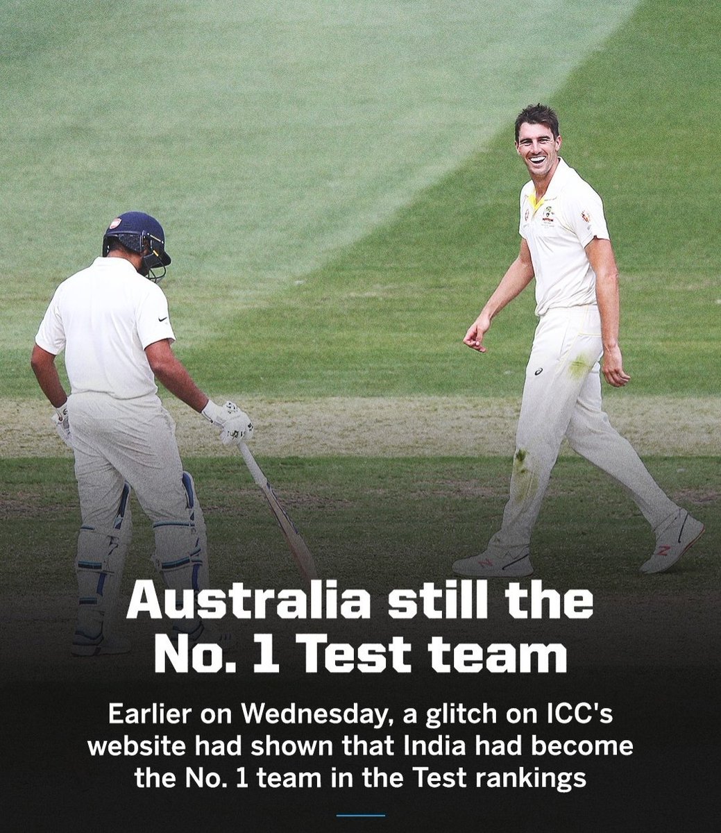 SportZoop's tweet photo. #ICCRankings #ICC #Cricket #Australia #testseries #TestMatches #INDvAUS https://t.co/A3zLmg9NhJ