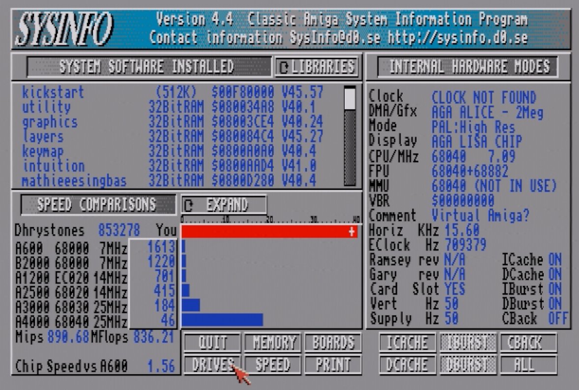 ste_mega's tweet photo. Well after a full 10 minutes of tinkering, (surprisingly easier than I thought) my PiStorm32 with Raspberry Pi 3B on an Amiga 1200 is fast. I mean really fast. Really, bloody, fast. 😲😲😲😍👍 https://t.co/EnXNWLEKFj