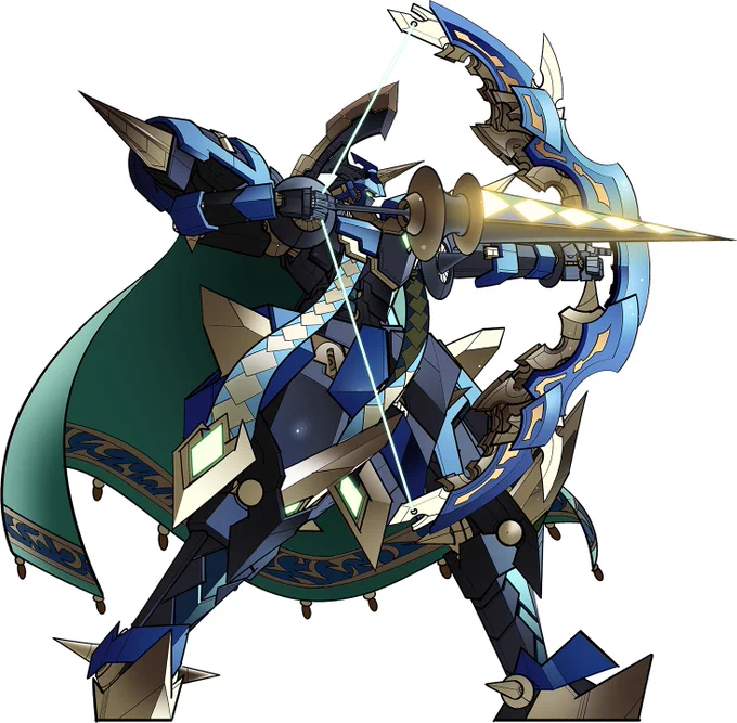 #見た人も無言で弓を構えた何かをあげる 