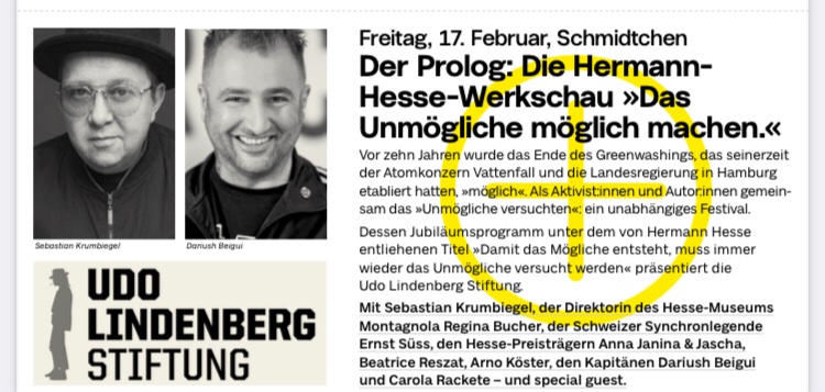 ol76025989's tweet photo. @IuventaCrew @sebkrumbiegel @UL_Stiftung @udolindenberg (Auch)#Beigui war ein sensationeller Gast. Den Kapitalismus unseres Ausbeutens hat Dariush„zerlegt“.
Ein fantastischer Abend,tolles Ensemble.
#Hesse als Gastgeber. Der heimlichen Star des Abends war Ernst #Süss.
@UL_Stiftung @udolindenberg @sebkrumbiegel #LoA #lesenOHNEatomstrom https://t.co/B4yG1Z9M1z