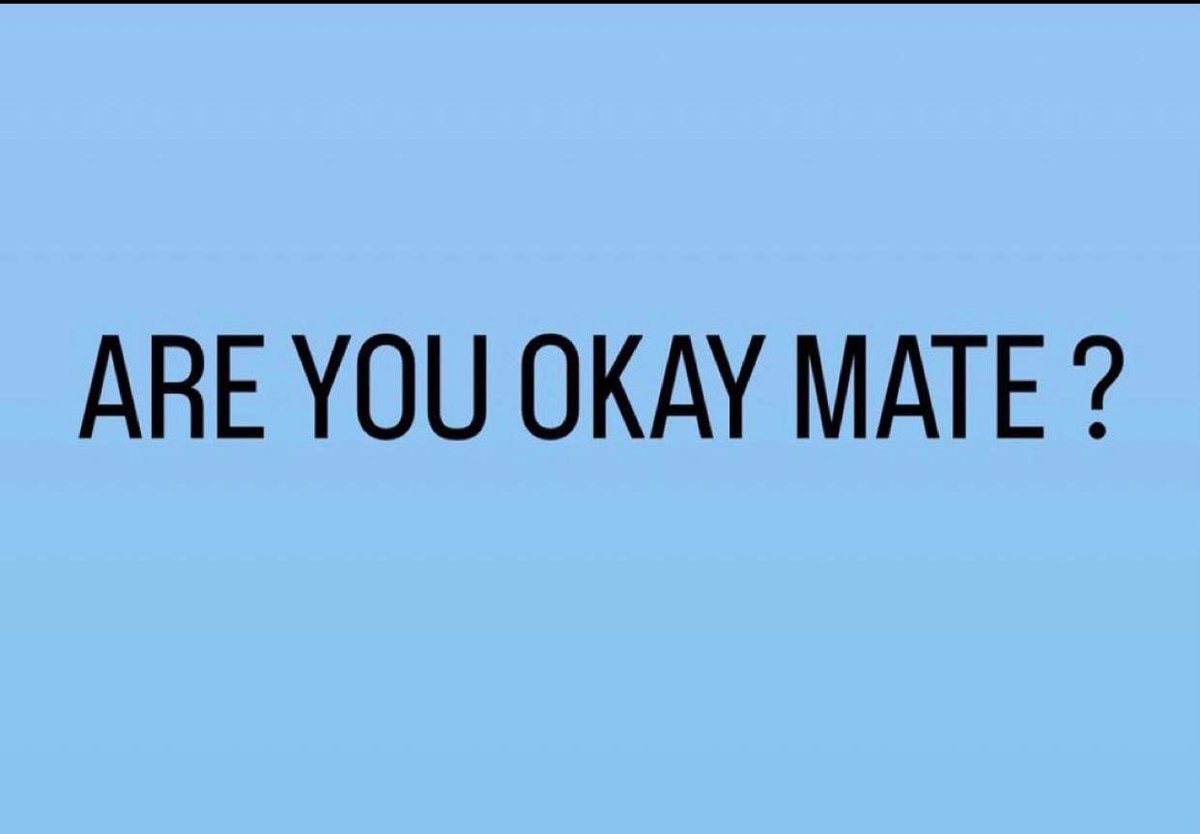 MindBodySoleUK's tweet photo. Check on your mates.
Check on your quiet mate.
Check on your loud mate.
Check in on your ‘always ok’ mate.
Check on your not always ok mate.
Check on your sick mate.
Check on your healthy mate.
Check on your flat mate.
Check on yourself, mate https://t.co/Rfk947Dt3A