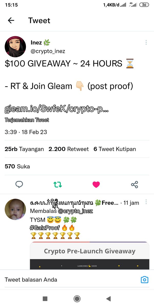 Ox_RudibigWin's tweet photo. @crypto_inez Done https://t.co/LtOuWpQSdN