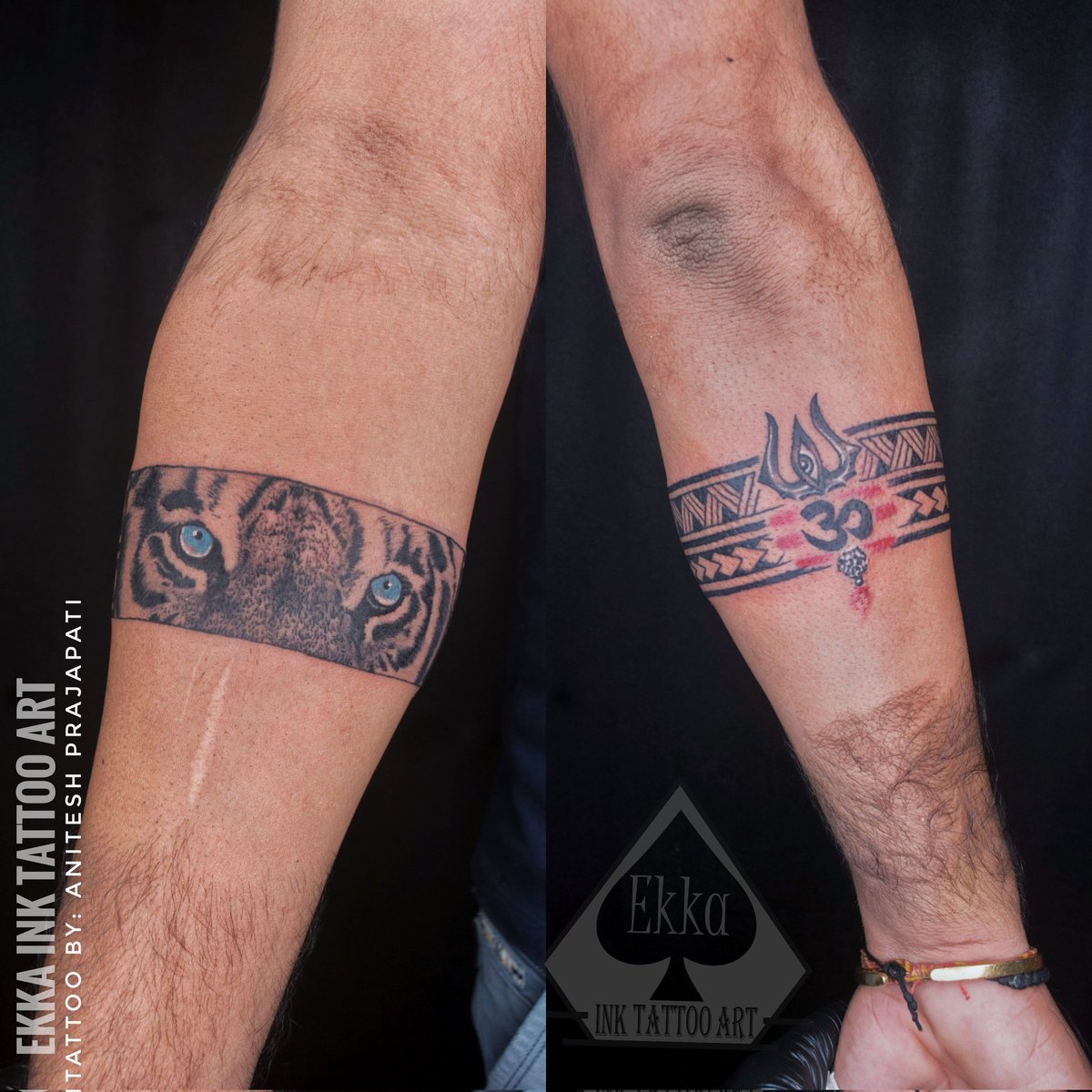 InkEkka's tweet photo. Customise work done by Anitesh prajapati

Tiger eyes and trishul with Maori armband tattoo by EKKA INK TATTOO ART

 #tiger #tigereye #tigereyestattoo #trishultattoo #lordshivahtattoo #maoritattoo #armbandtattoo #maoriarmbandtattoo #handtattoo #istagram #instagood #instaart https://t.co/m7hJEMq1Hz