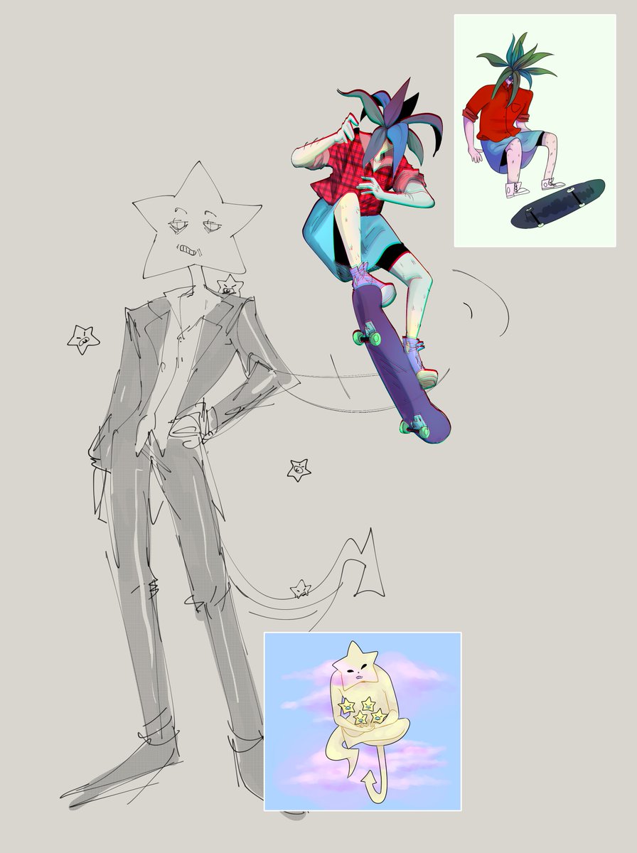 twinklpsycopath's tweet photo. some redraws of shit I drew in high school. I think I appreciate star daddy the most https://t.co/KxwnOC1yTO
