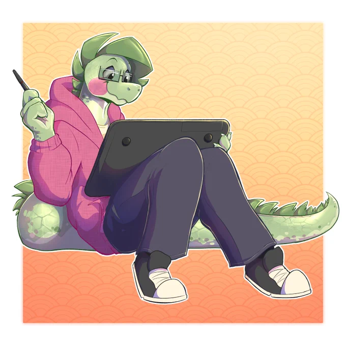 Belated birthday pic for  , stay coolDont know if this is your setup but uh good vibes 