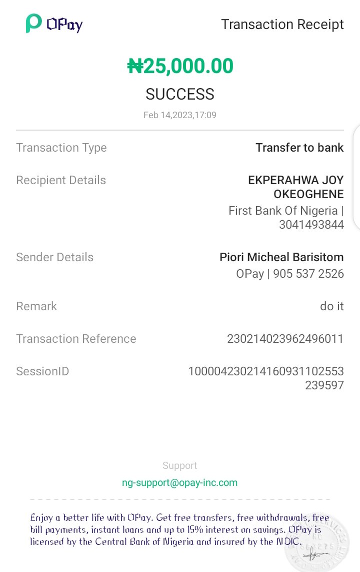 MikcasyC's tweet photo. @OPaySupport I made two transactions of 20000 and 25000 respectively and the money is yet to drop in the recipient account or be reversed to mine and I've been complaining and calling customer care but no go response...
Pls do something https://t.co/t0PBrprmkH