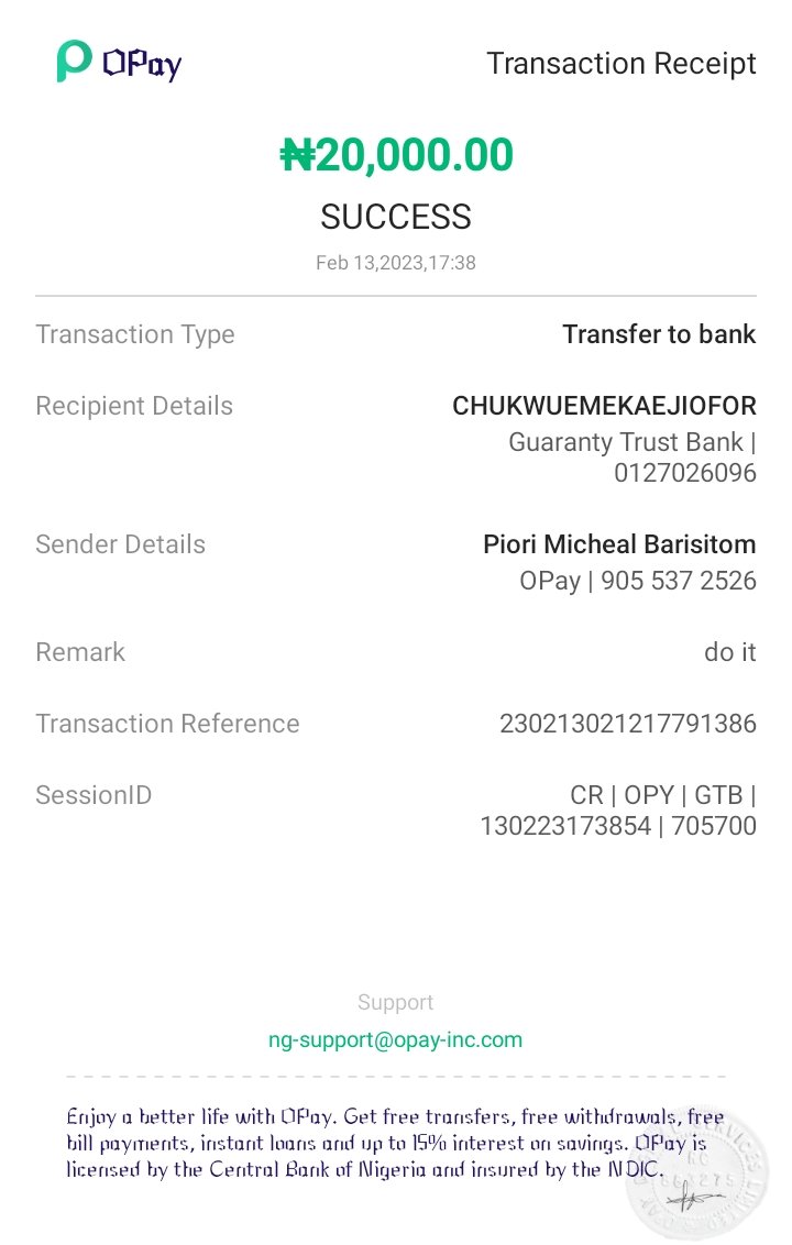 MikcasyC's tweet photo. @OPaySupport I made two transactions of 20000 and 25000 respectively and the money is yet to drop in the recipient account or be reversed to mine and I've been complaining and calling customer care but no go response...
Pls do something https://t.co/t0PBrprmkH