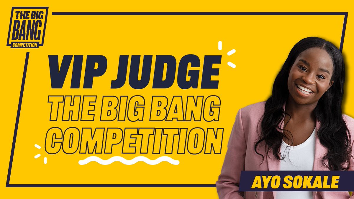 Proud to announce I will be one of the VIP Judges for the Big Bang Competition. The competition is for young people in the UK age 11-19, so if you know a young inventor & engineer, please share. Deadline: 30th March.
#bigbangcompetition 
#bigbangukstem
@bigbangukstem