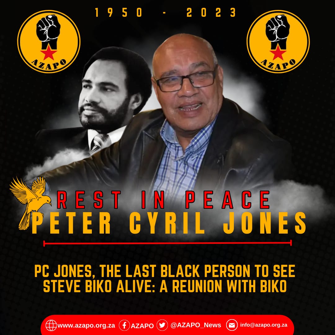 Rest in eternal peace Cde. PC Jones.