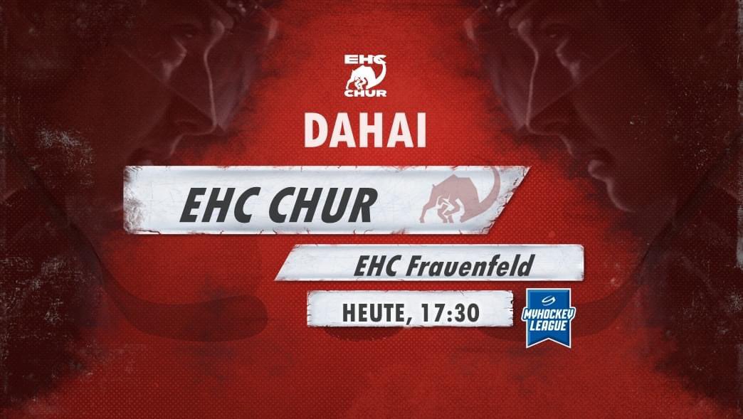 ehcchur's tweet photo. Letztes Spiel vor den Playoffs!⚫⚪🔴

🏒: vs. EHC Frauenfeld
📍: TDS, Chur
🕗: 17:30 Uhr
📺: https://t.co/UpM0PI0l3x
🥁: Hopp Khur!

#miarsindehc https://t.co/eH5HGwzNMj