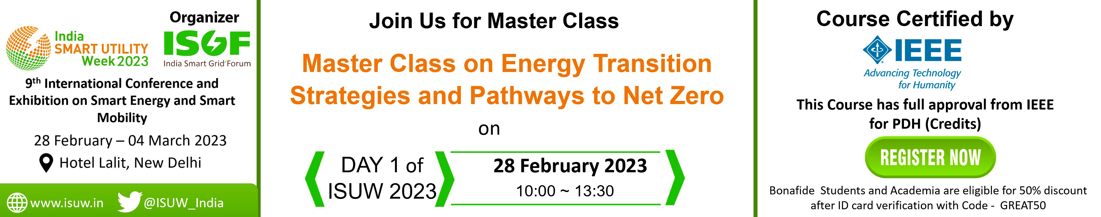 India Smart Utility Week ISUW on Twitter "ISUW23 Exclusive Master