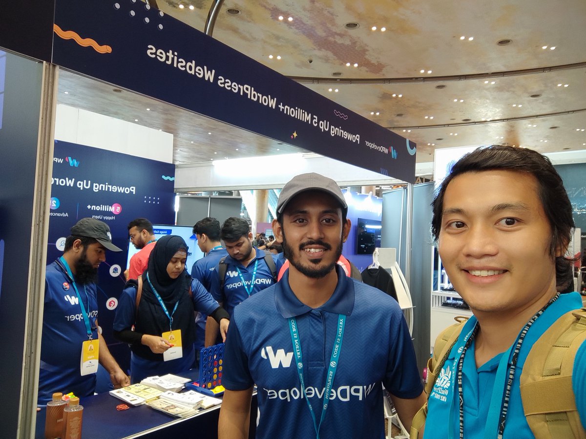 CarlAlbertoDev's tweet photo. awesome booth in #wcasia 2023 #lovewpdeveloper https://t.co/M24uUCzPv2