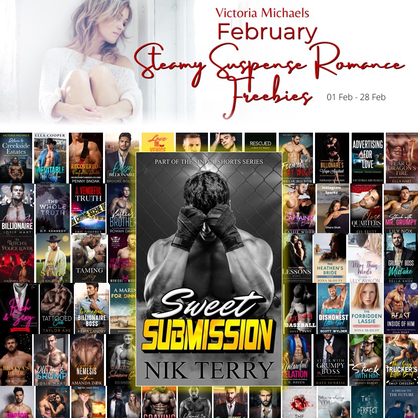 nikterryauthor's tweet photo. Are you looking for Steamy Suspense Romance Freebies? Are you wondering which romance book to read next? Get 'Sweet Submission' and many more books for free at:
https://t.co/09PfvES3hJ https://t.co/zfmb2mh2Qt