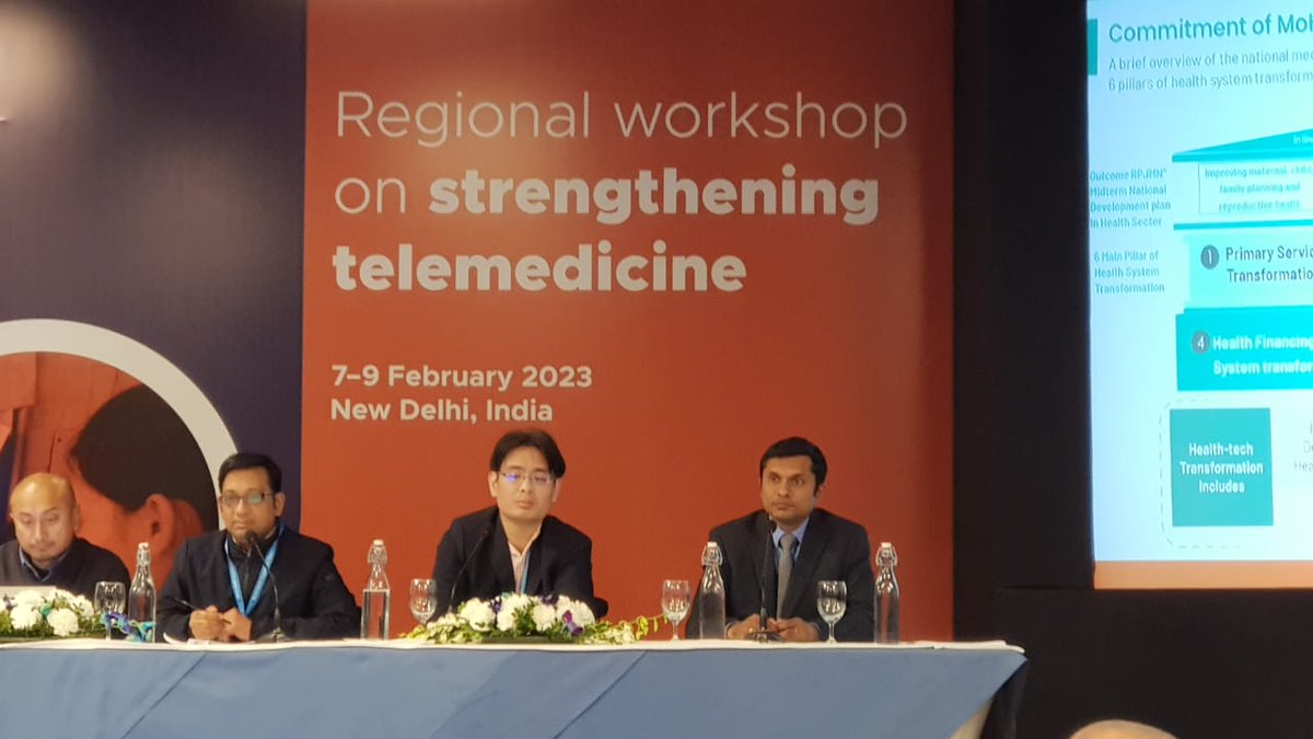 GuminduK's tweet photo. WHO Regional workshop on Telemedicine, New Delhi, India.   @WHOSriLanka @GPTelehealth https://t.co/Y2WxfgJNlf