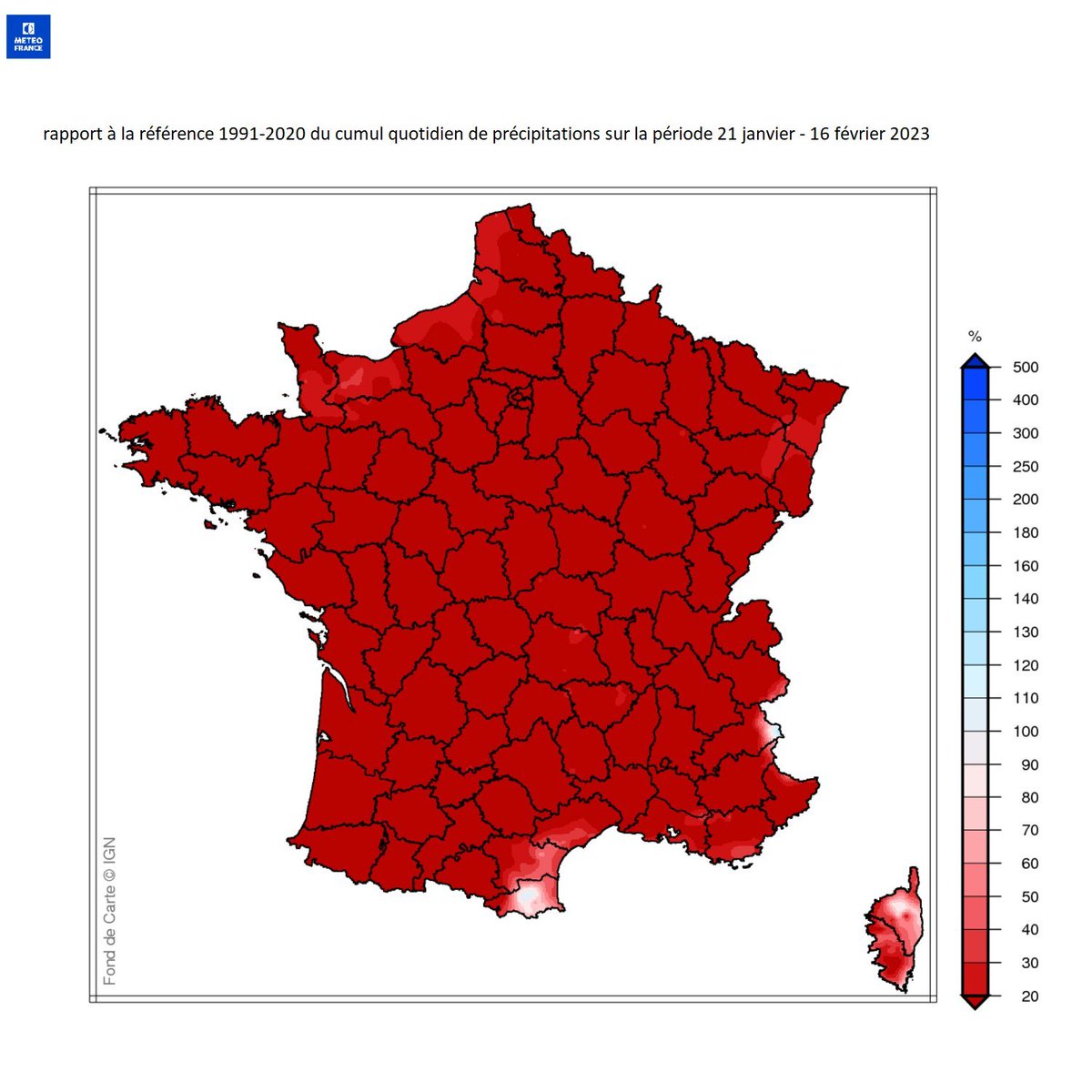 Urgence sécheresse : 28 jours sans pluie majeure, depuis le 21 janv. : ➡️Le déficit de précipitations est alarmant ➡️Les nappes phréatiques n'ont pas été rechargées - la période de recharge s'achève ➡️Les sols sont secs ➡️Cours d'eau et lacs sont au plus bas #Toutvabien